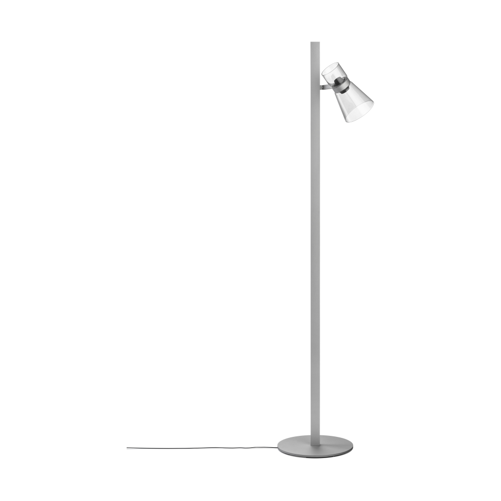 Nocturne FI cone golvlampa - Silver