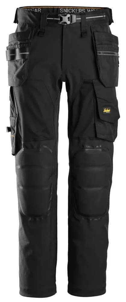 Snickers Workwear 6590-0404 AllroundWork Arbetsbyxa svart, stretch 104