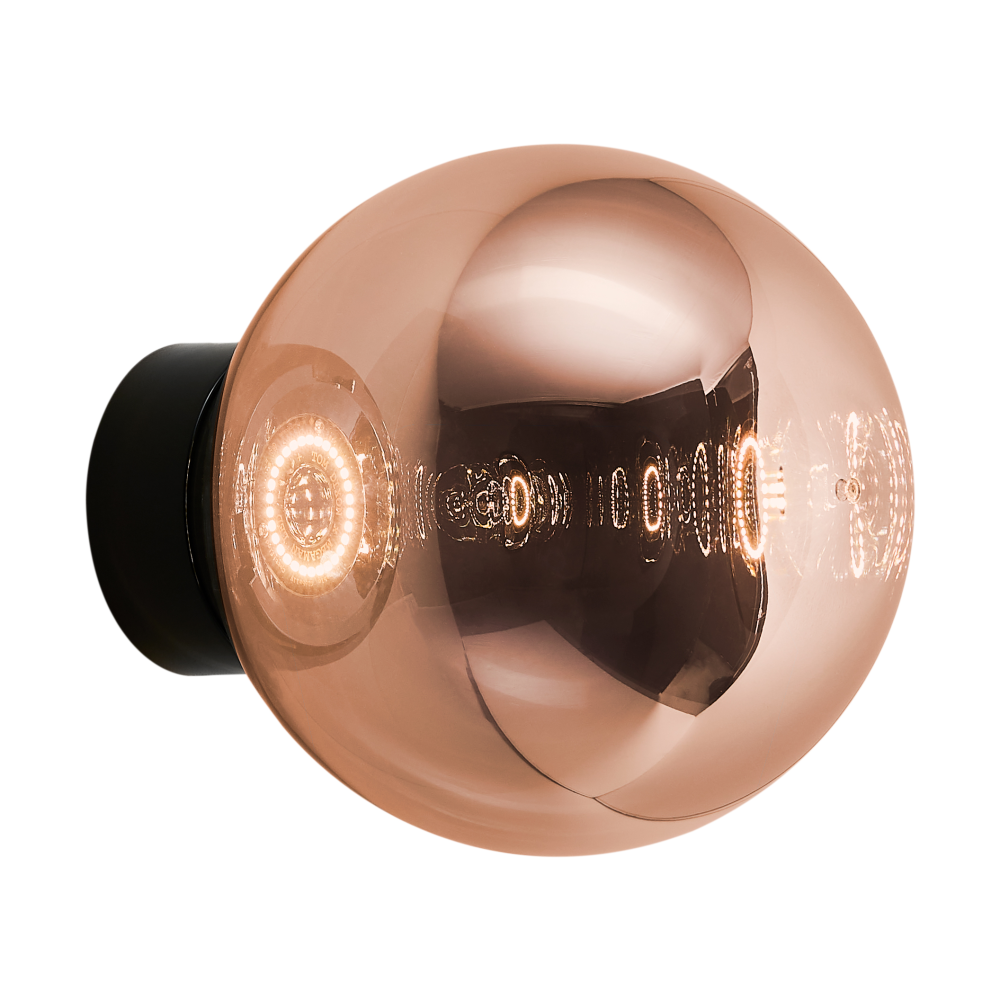 Globe Surface vägglampa LED 29 cm, Copper