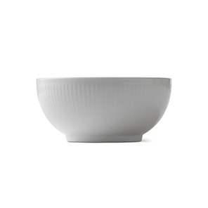 White Fluted skål, Ø 13 cm