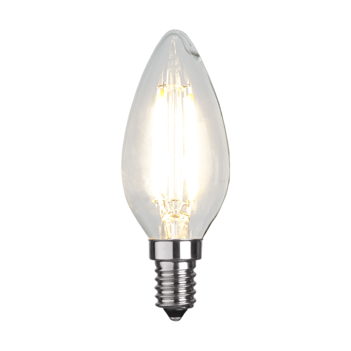 E14 kronljus 4 W, Transparent