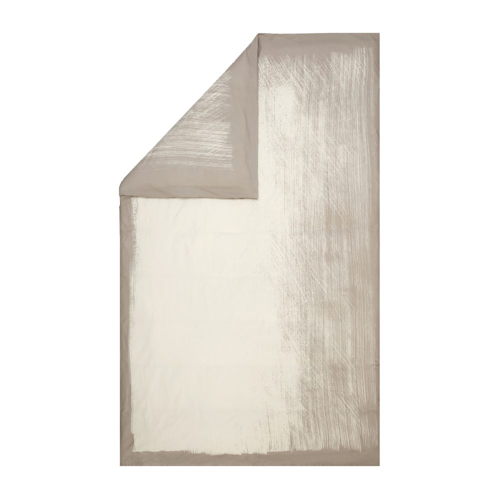 Kuiskaus påslakan 210x150 cm, vit-beige