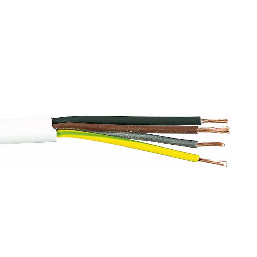 RKK (H05VV-F) 3G0.75mm², 10m, Vit, Malmbergs 99006388