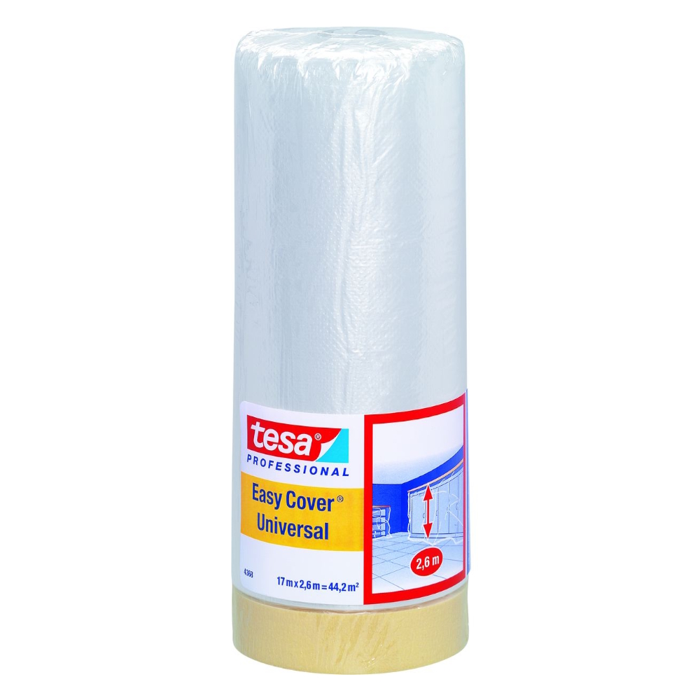 Maskeringsfolie Universal, 2600mmx17m, 10st,Tesa