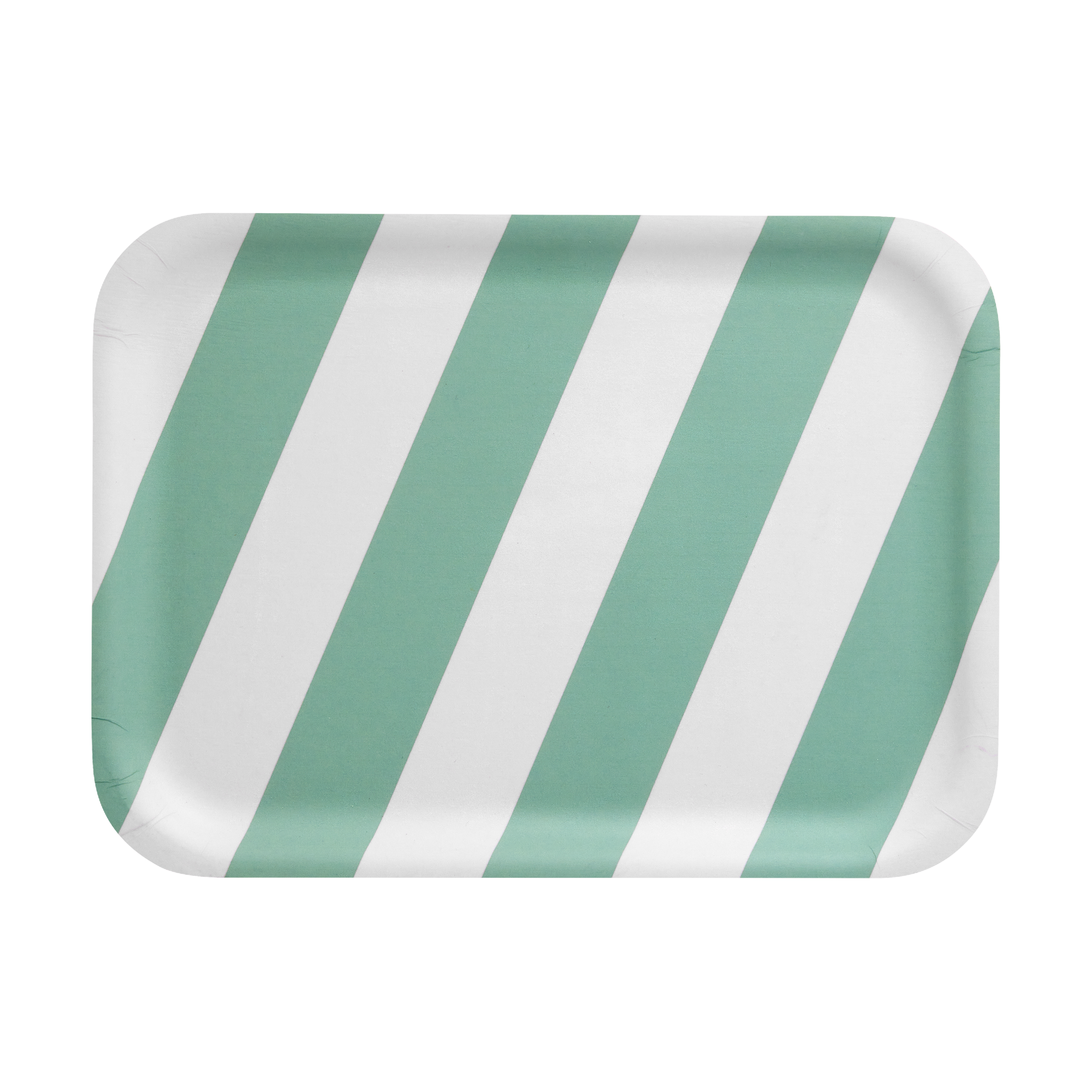 Checks & Stripes bricka 20x27 cm, Mint