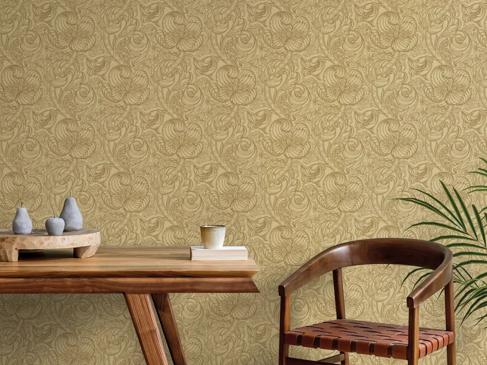 Galerie Wallcoverings Off the Wall LB25113 Tapet Down the Dilly Orange