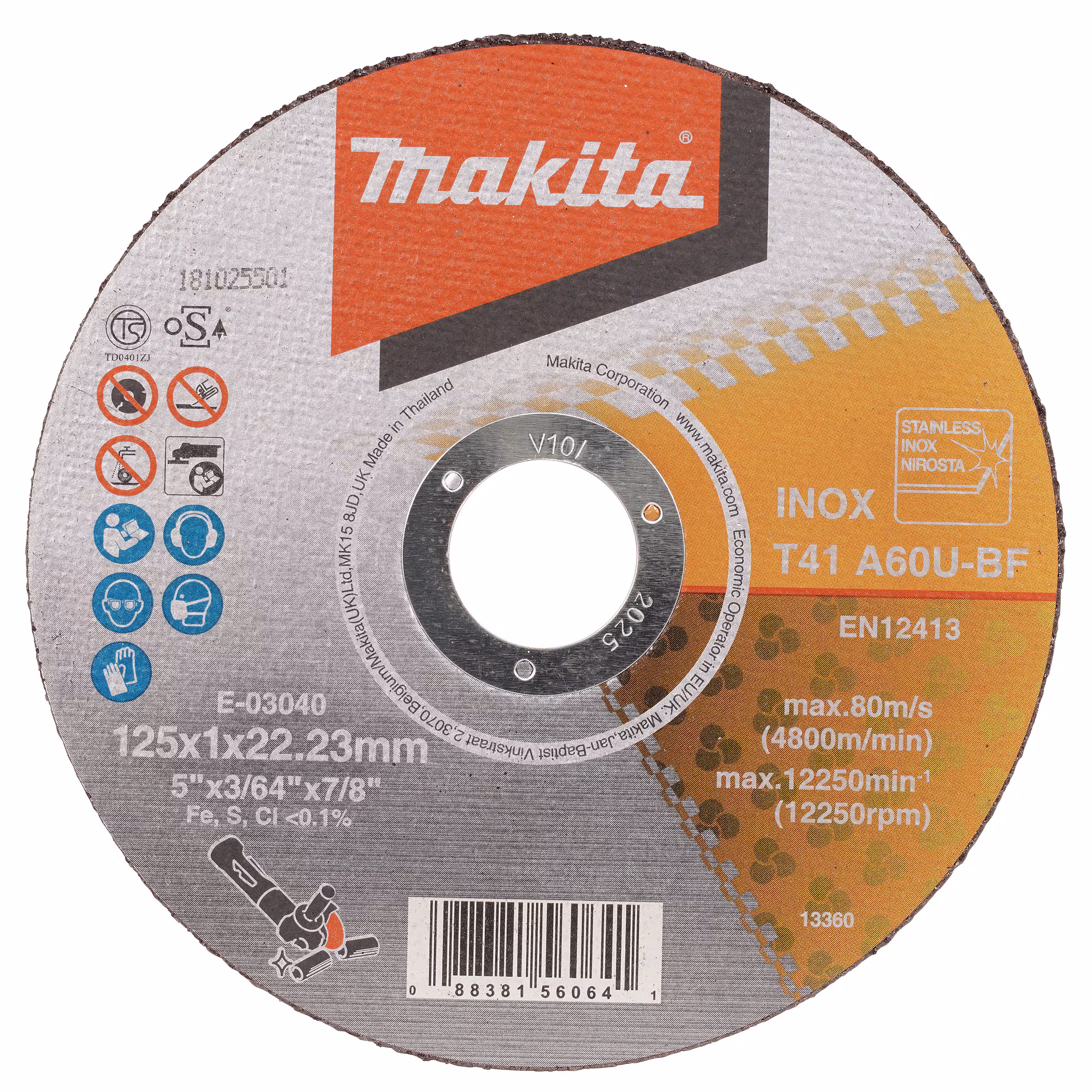 Kjøp Makita Skive E-03040 RST, 125x1x22,23 mm