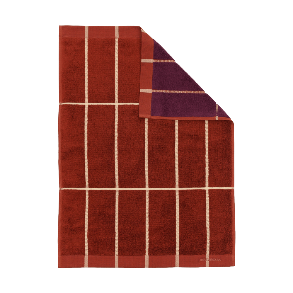 Tiiliskivi handduk 50x70 cm, Brick-plum-hay