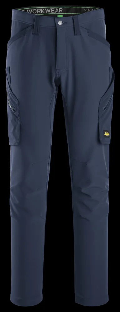 Snickers Workwear 6873-9595 FlexiWork Arbetsbyxa marinblå 124