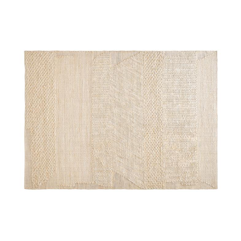 Knotty matta, Vit 170x240 cm
