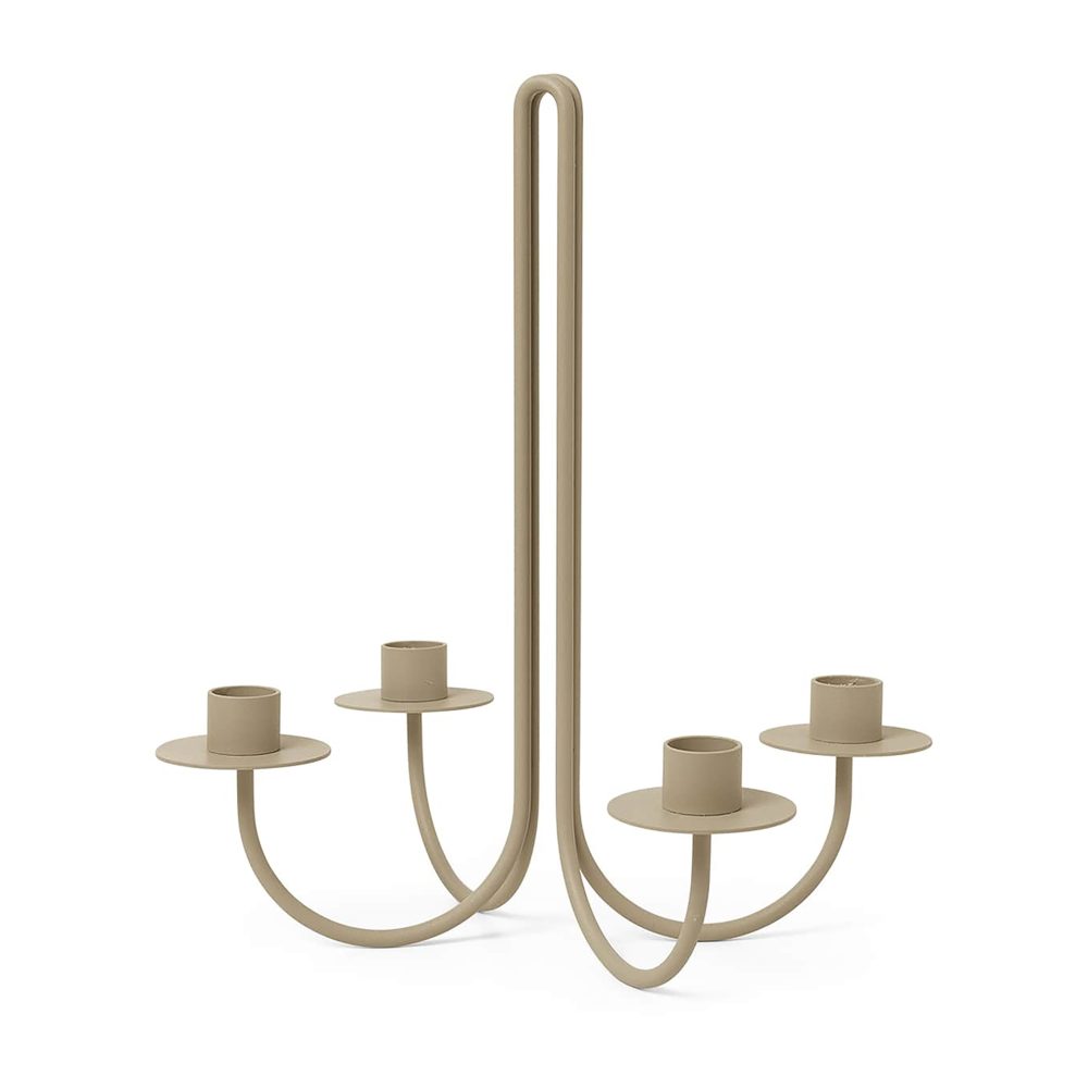 Sway candelabra, cashmere