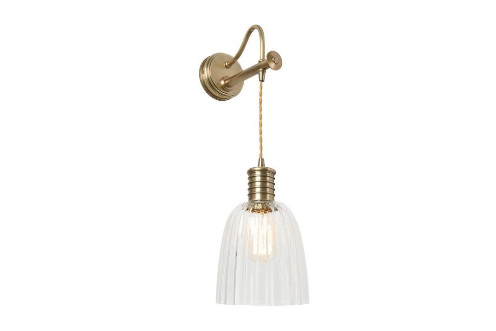 Vägglampa Elstead Lighting Douille Åldrad mässing