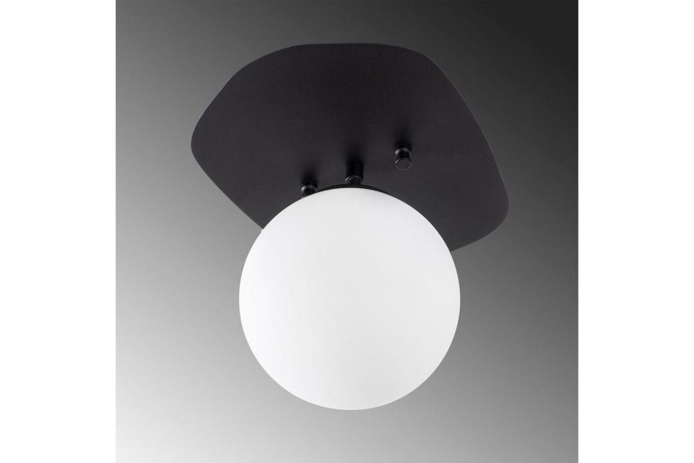 Taklampa Ariofield (20 x 25 x 25 cm) Svart / Gul