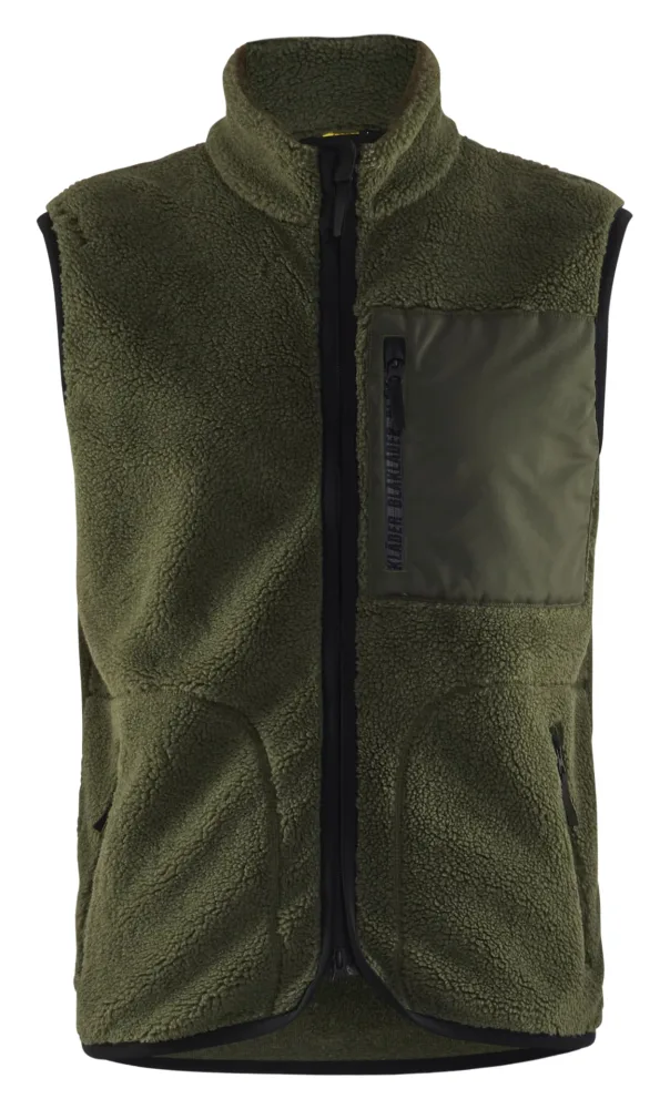 Blåkläder 382029559900L Pälsfiberväst svart Svart