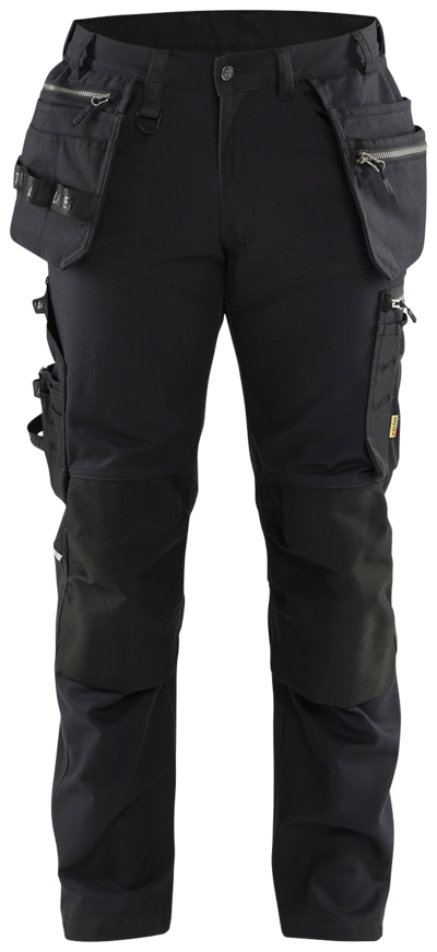 HANTVERKSBYXA BLÅKLÄDER 1790 1370, STRETCH SVART/SVART D88