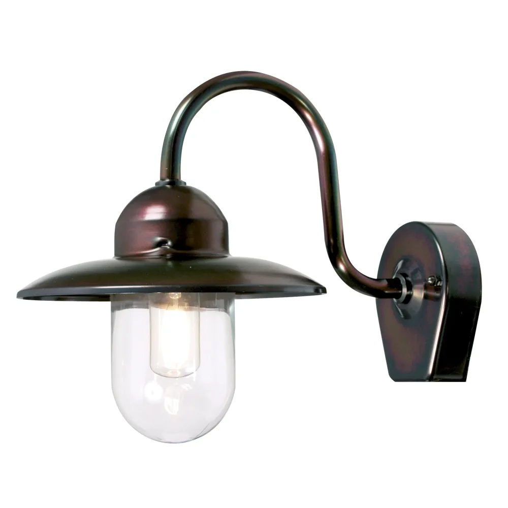 Westal Nisse Väggarmatur 300 x 230 mm, E27 Svart, blästrat glas