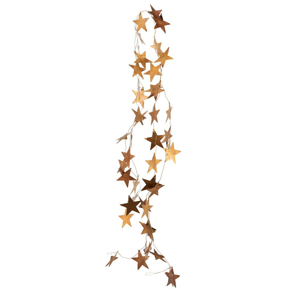 Star girlang 2,5 m, Antik mässing