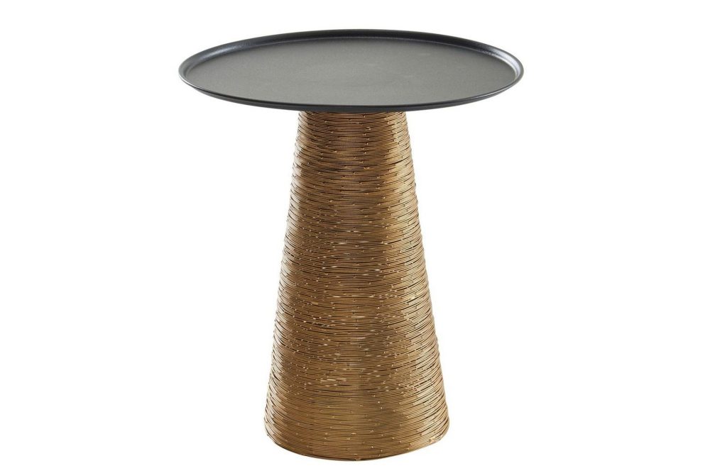 Sido bord Wohnling Metall Rund 40 cm Brickoptik Bordsskiva Modern