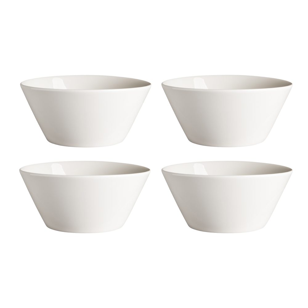 Kalk frukostskål 60 cl 4-pack, vit