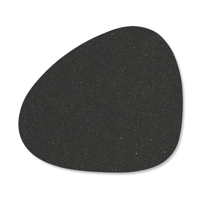 Core glasunderlägg curve, Flecked anthracite