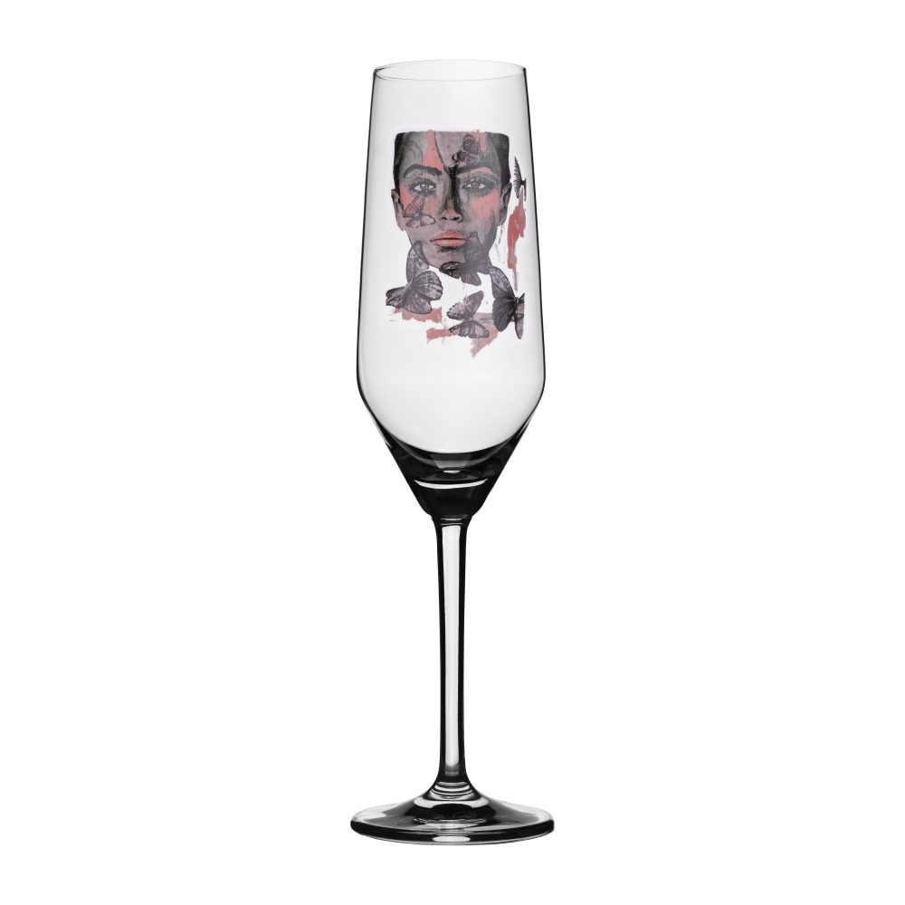 Butterfly Queen champagneglas, 30 cl
