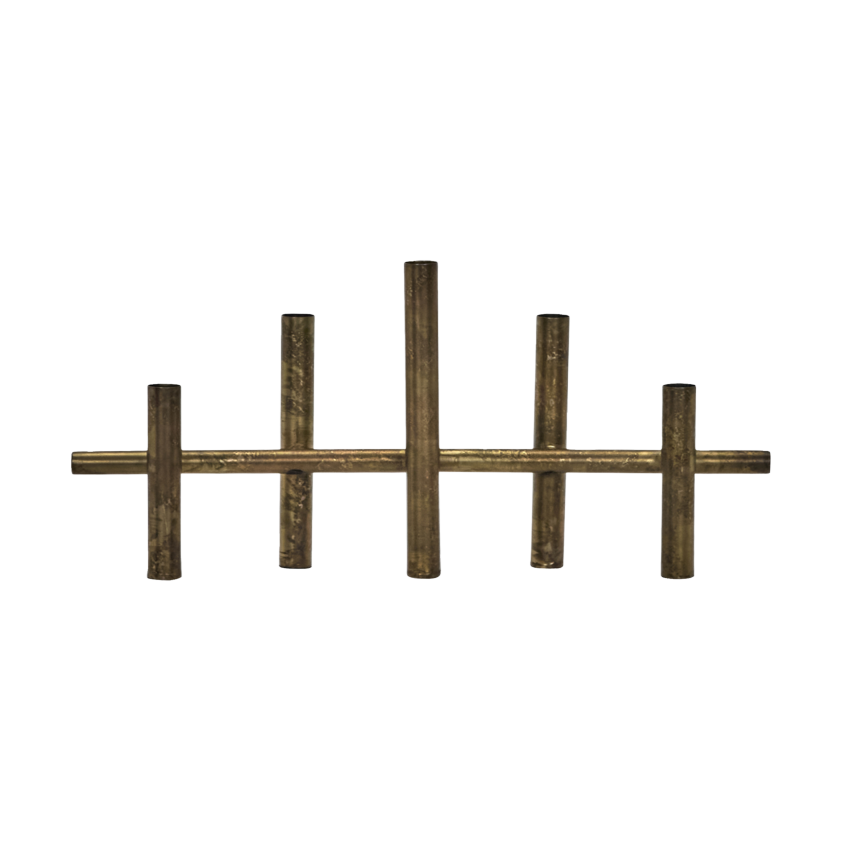 Maxi ljusstake 45 cm, Antik mässingsfärg