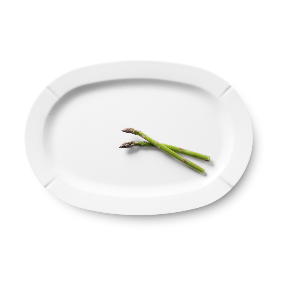 Grand Cru oval serveringsfat 30x44 cm, Vit