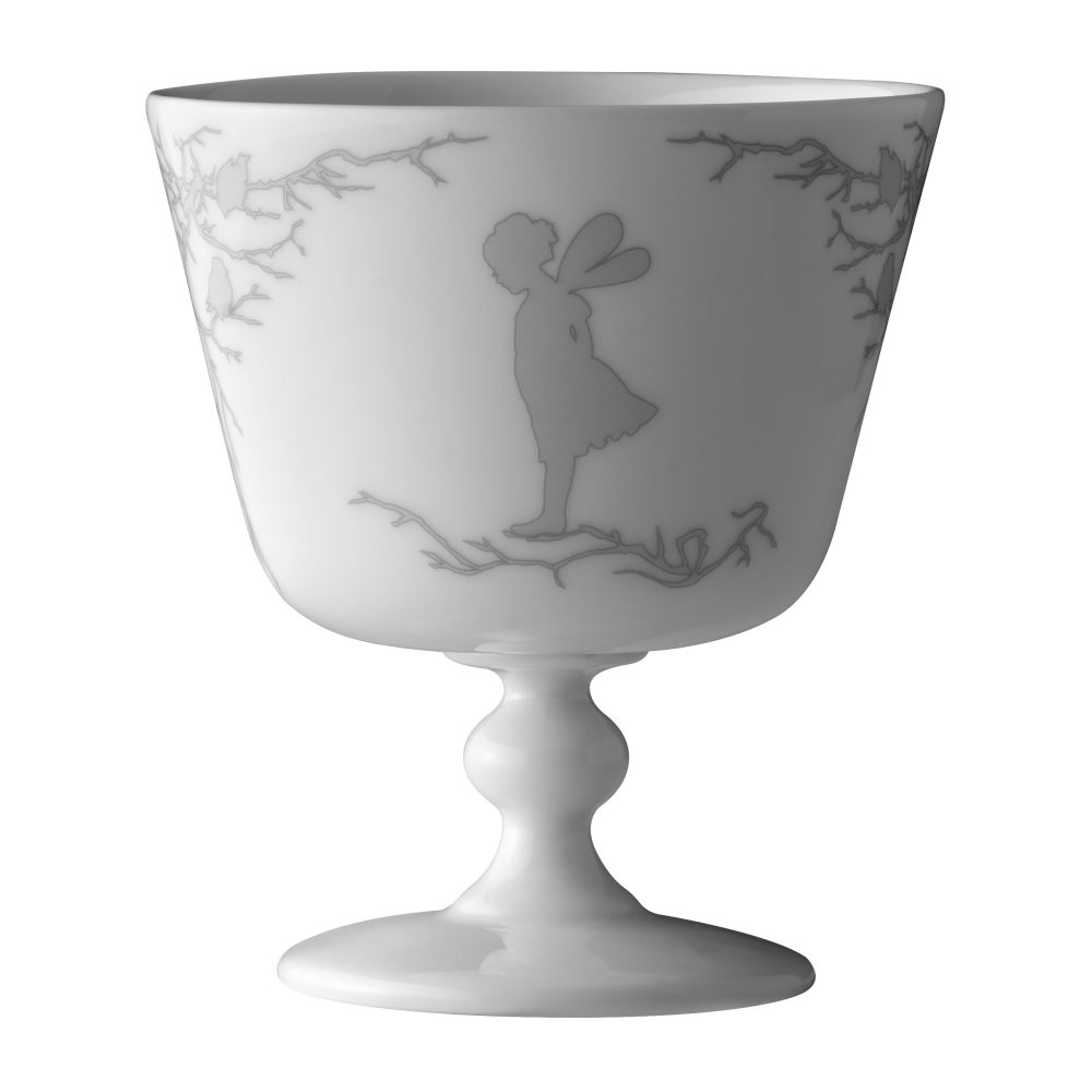 Alv dessertskål på fot Ø11 cm, Silver