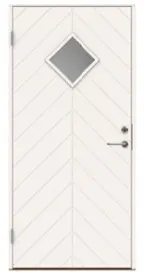 Swedoor P-1400 Ytterdörr vit (S 0502-Y) 988x1980 mm