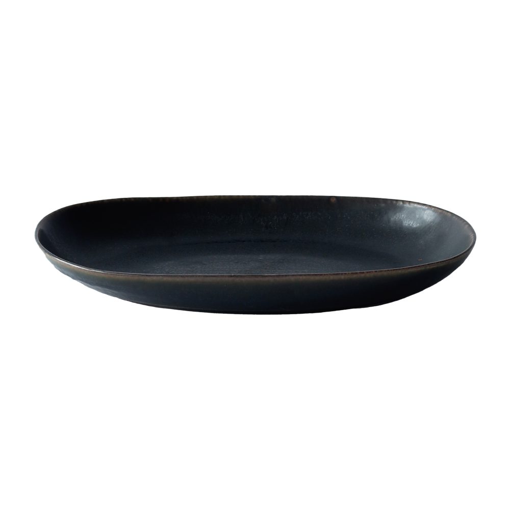Bastia serveringsfat small 21,5x37 cm, Svart
