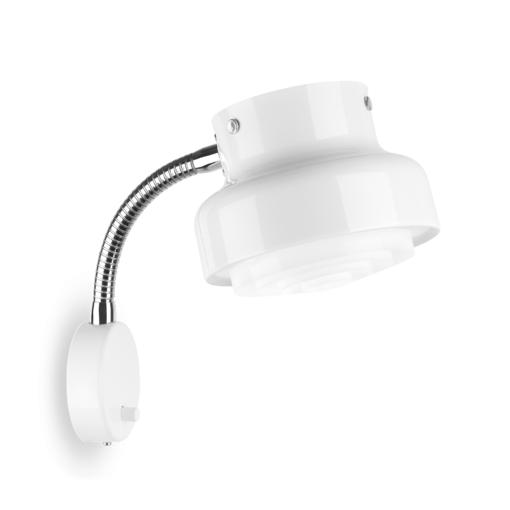 Bumling mini vägglampa Ø 19 cm, Vit