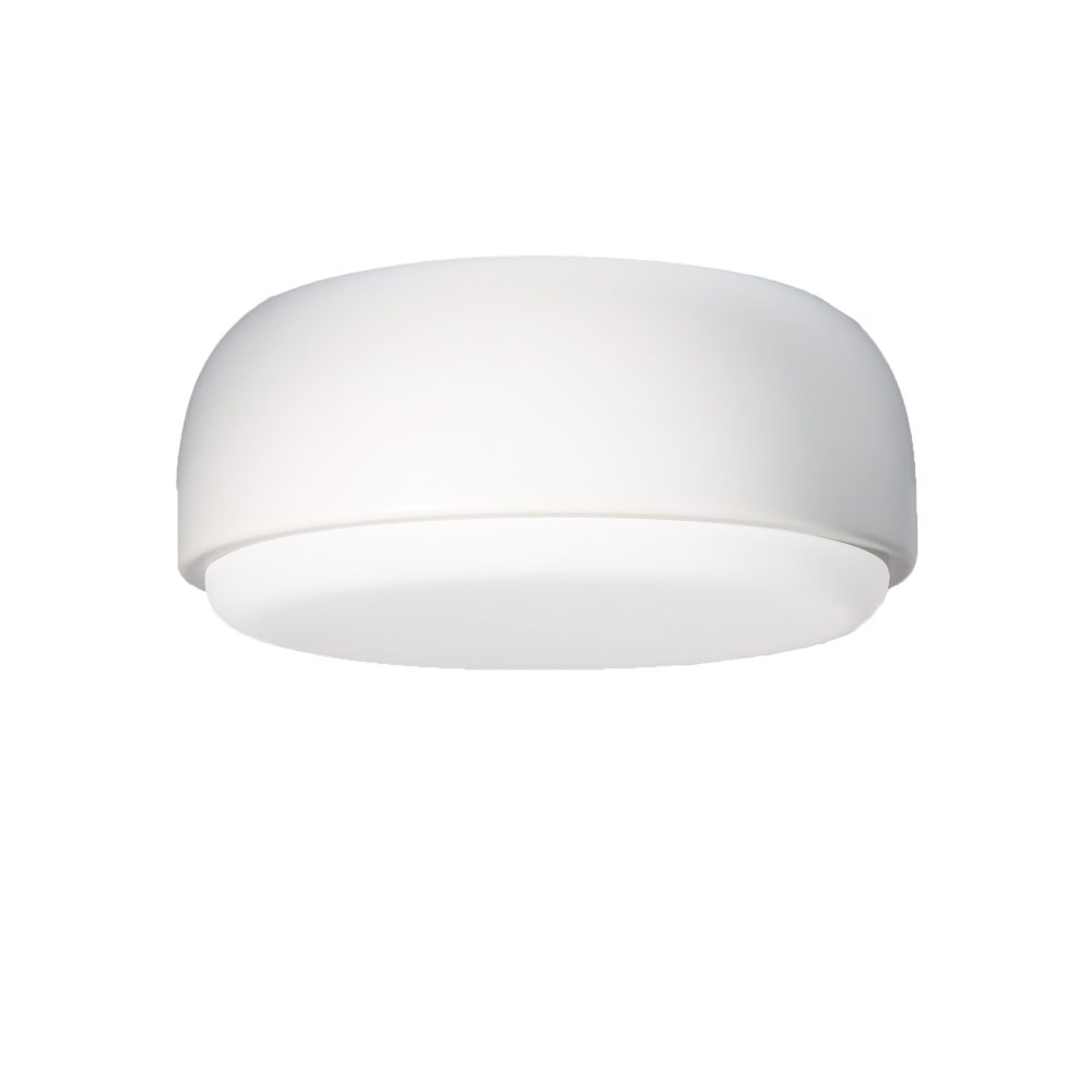 Over me plafond Ø30 cm, vit