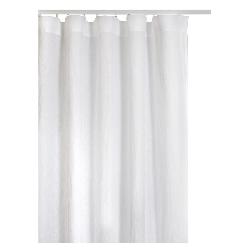 Springtime gardin med veckband 280x290 cm, Vit