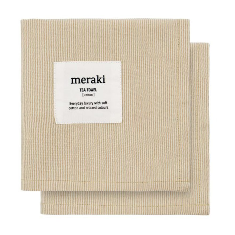 Verum kökshandduk 55x75 cm 2-pack, Off white-safari