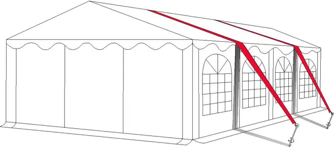 Stormset till paviljonger