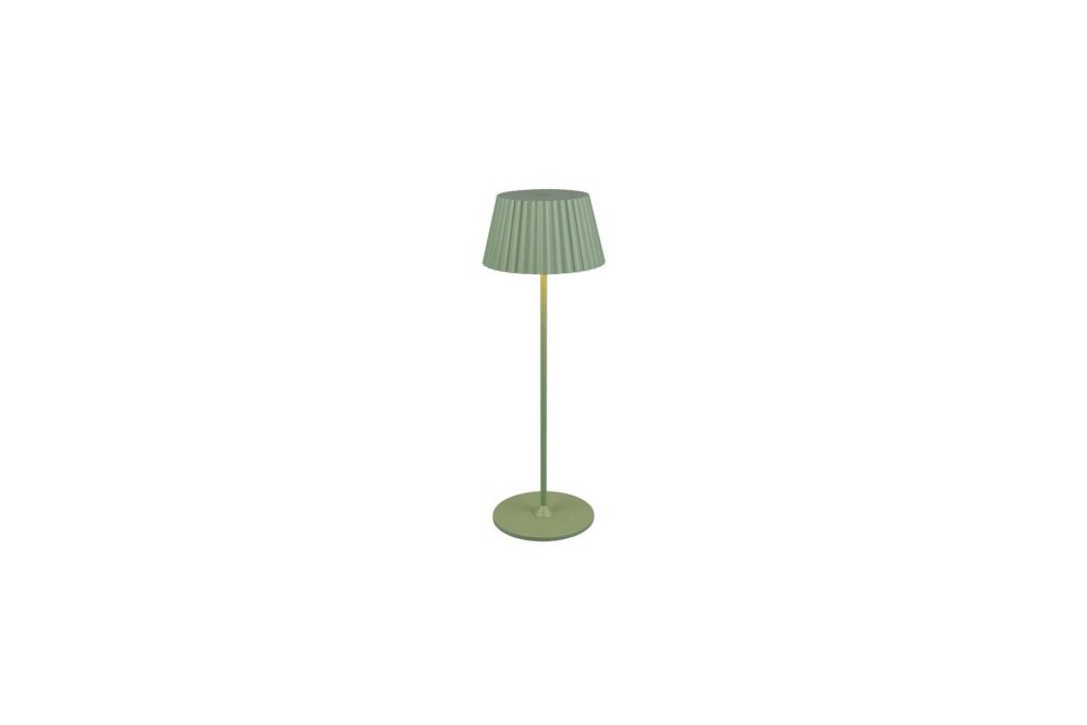 Bordslampa TRIO Suarez Pistage grön