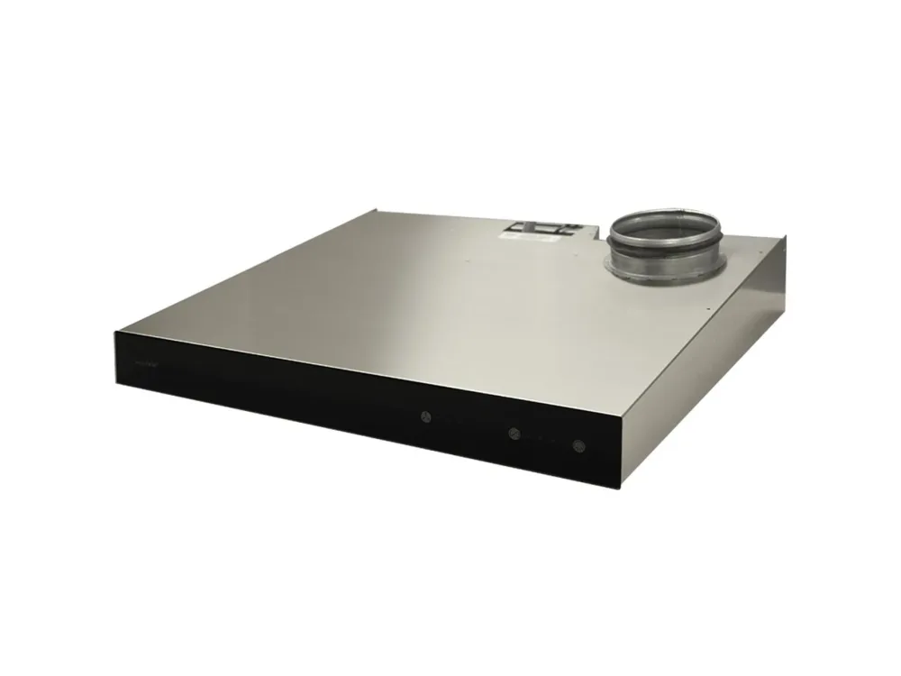 Swegon CASA Jazz Smart PJR6L Spiskåpa rostfritt stål, 598 x 99 x 525 mm Ventilaton till vänster