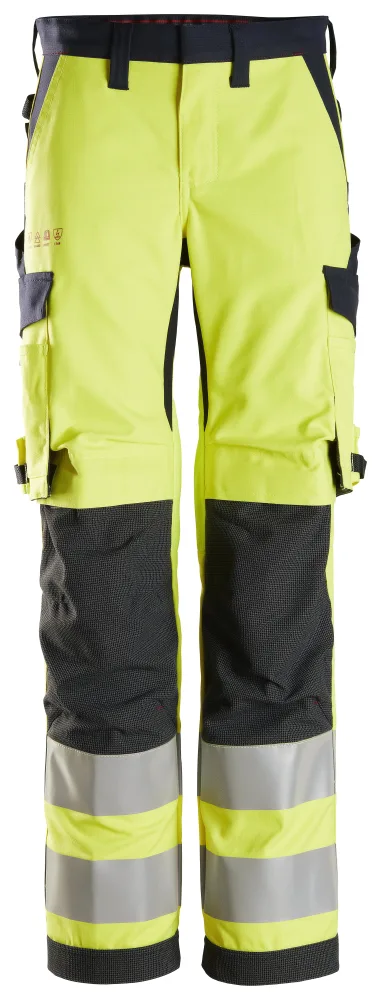 Snickers Workwear 6760 ProtecWork Arbetsbyxa varsel, gul 17