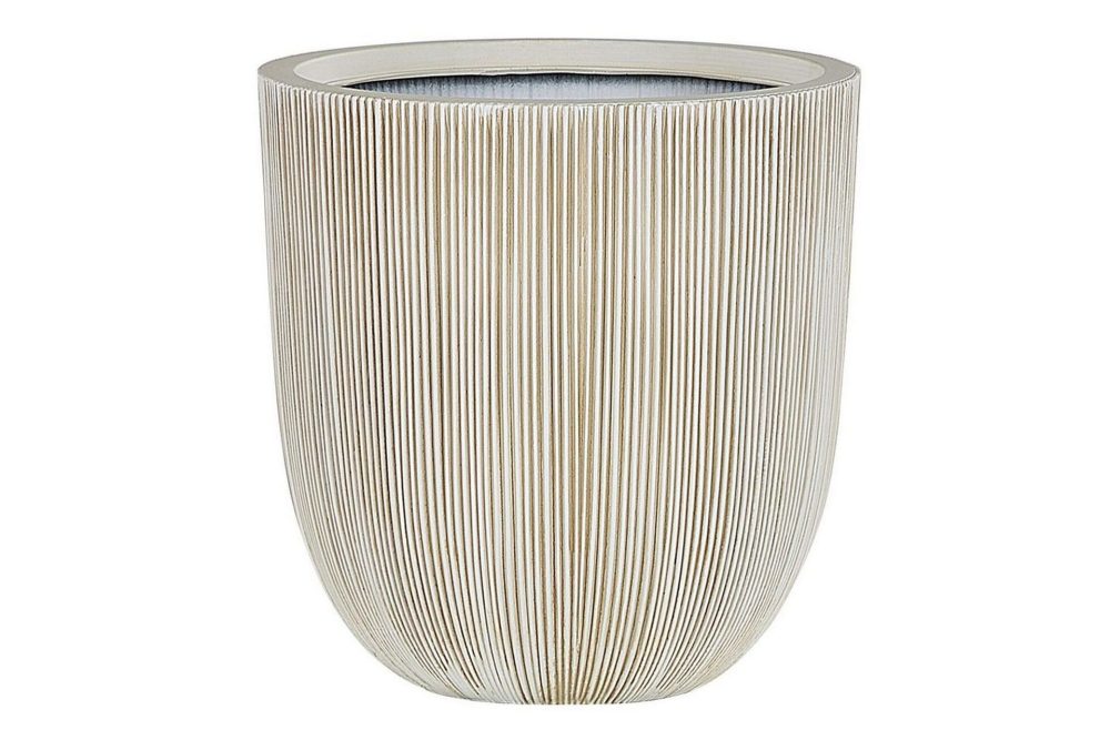 Trädgårdskruka Chios Vit/Beige, 31x31x33 cm