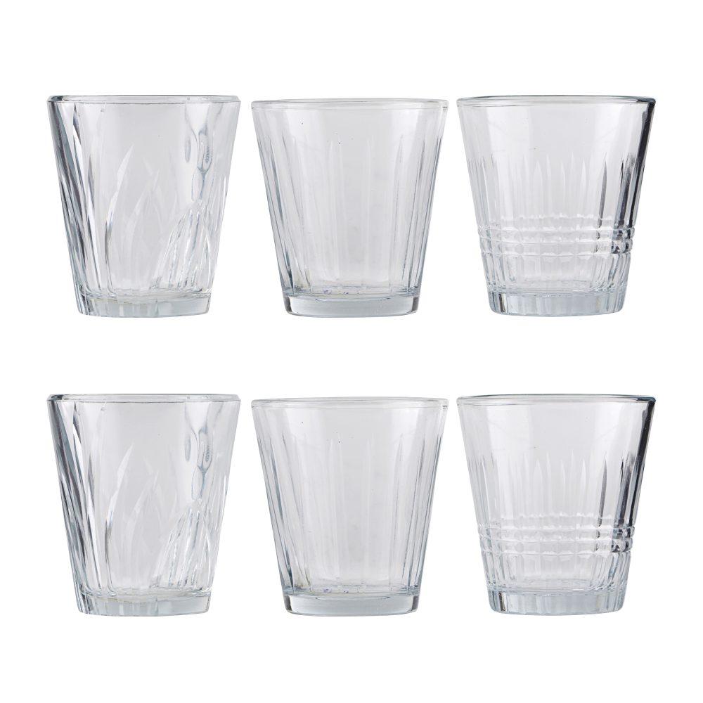 Vintage dricksglas 6-pack, 6- pack