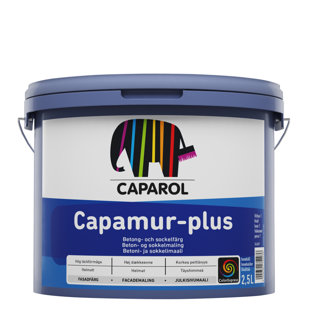 SOCKELFÄRG BAS 1 2,5L CAPAMUR PLUS
