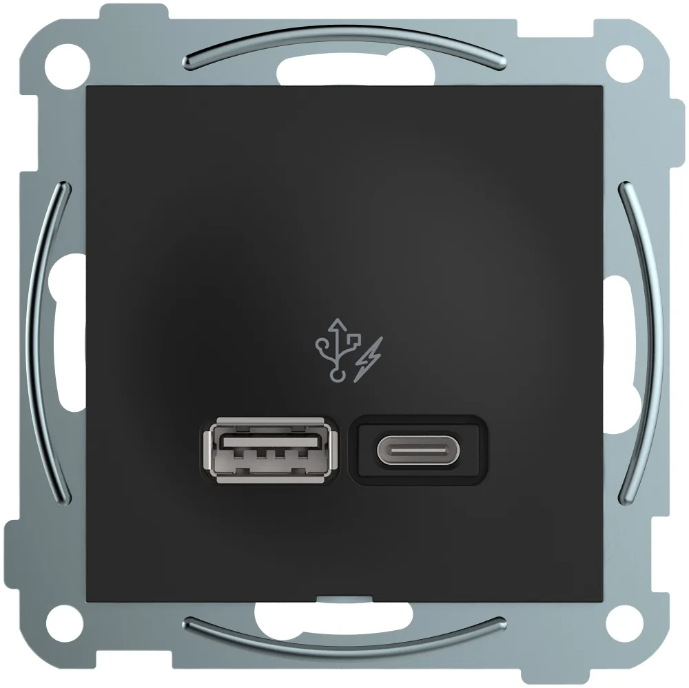 Elko EKO07233 Plus Ladduttag 2 x USB, 1.5 A, 3 A svart - Bild 2