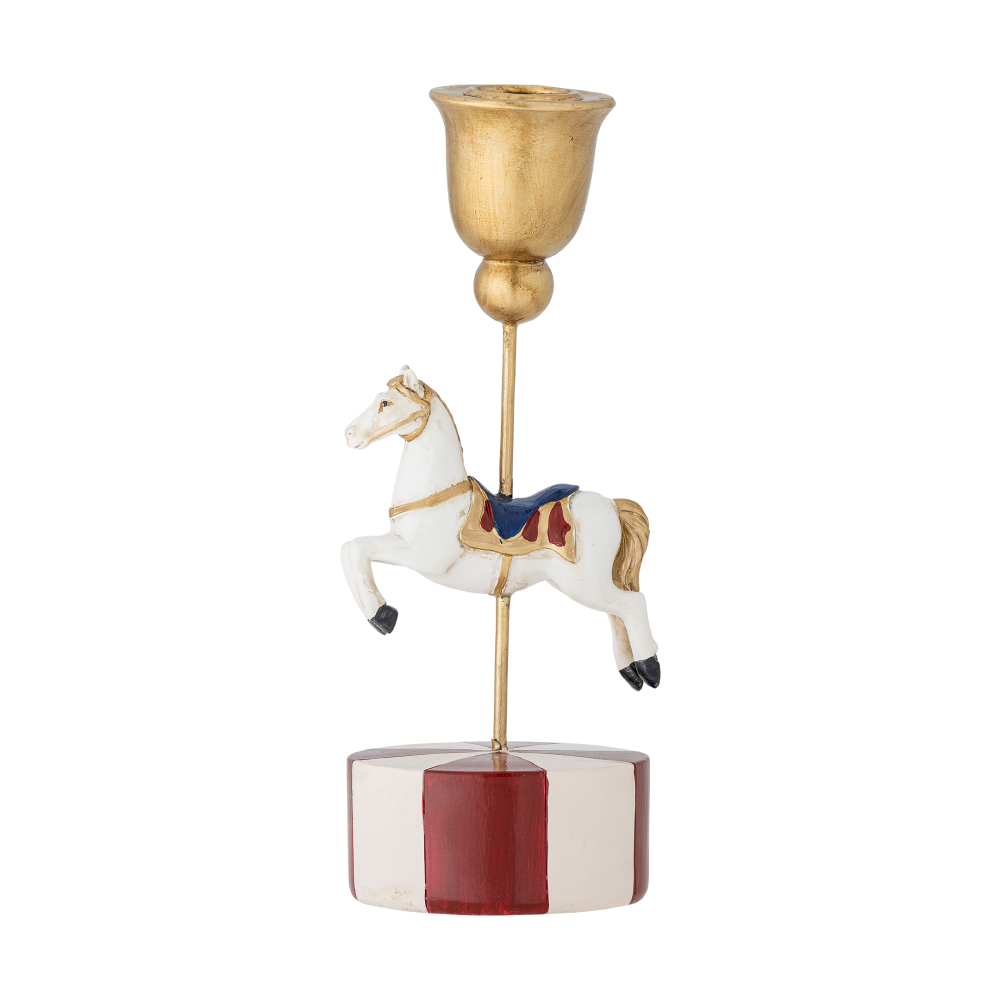 Merry-go-round ljusstake, Vit