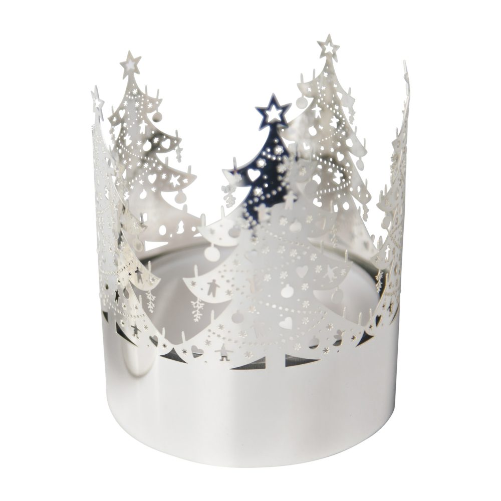 Gran ljuslykta medium, Silver