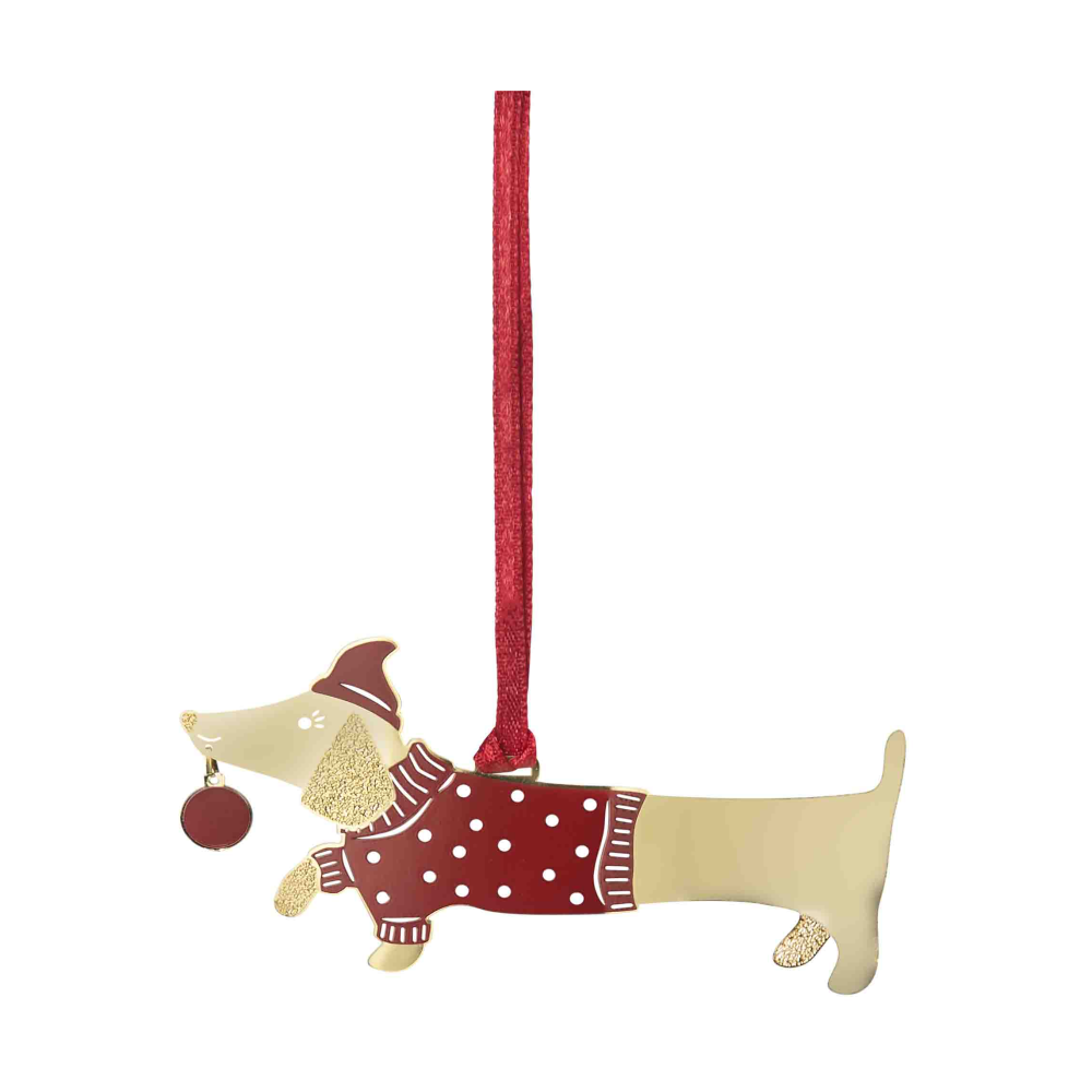 Jolly dog dekorationshänge, Guld