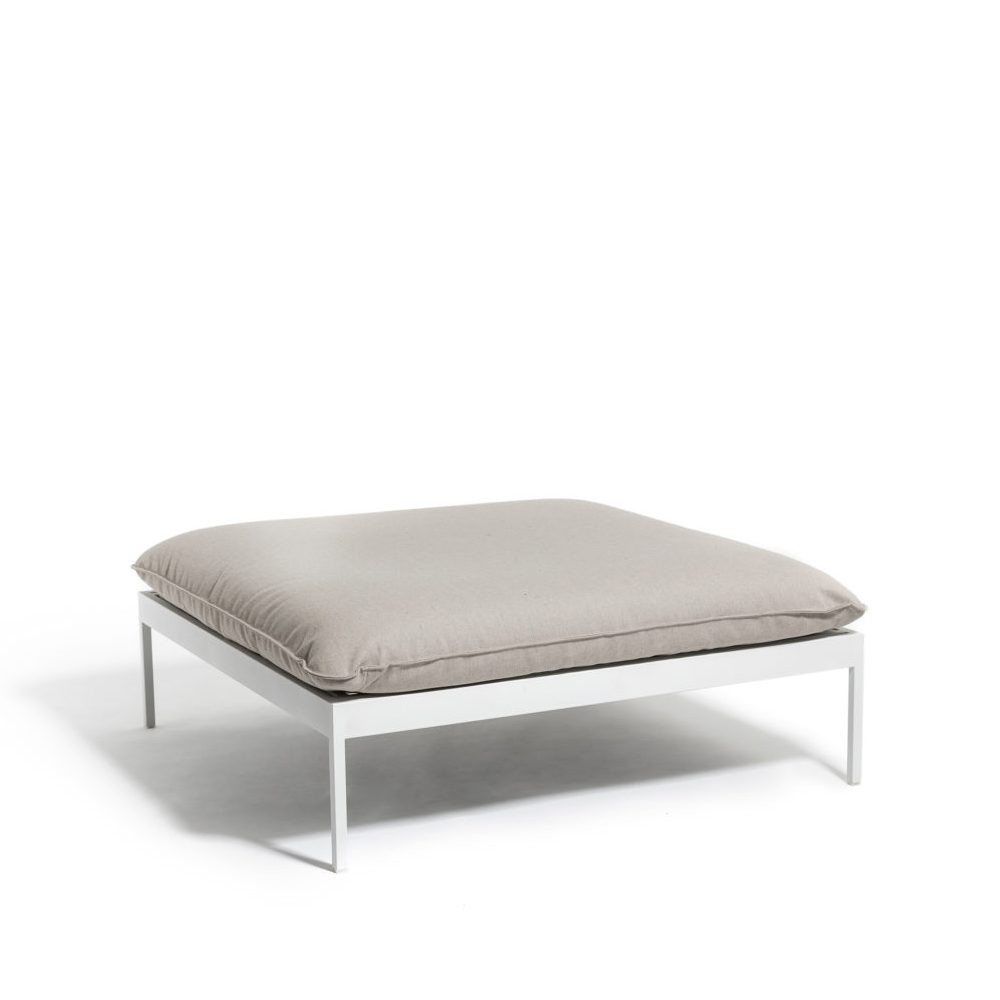 Bönan fotpall, Light grey-ljusgrå aluminium