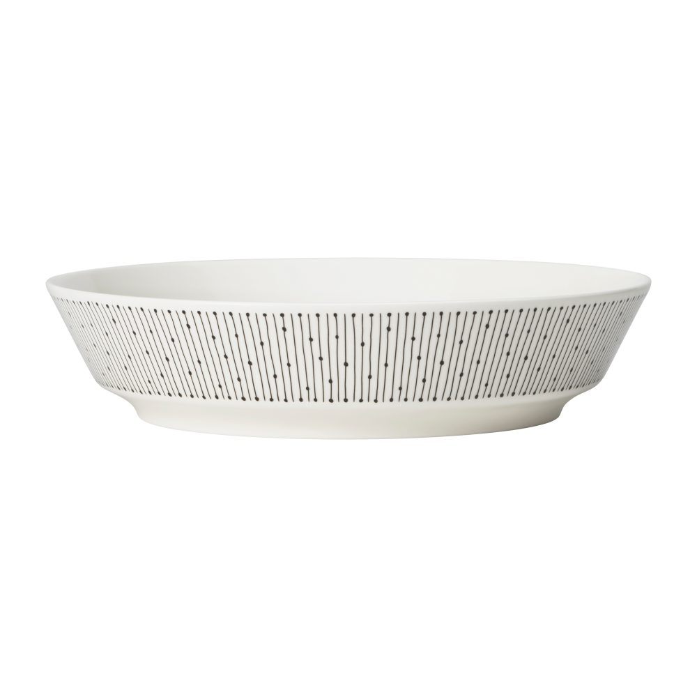 Mainio Sarastus djup tallrik Ø23 cm, Svart-vit