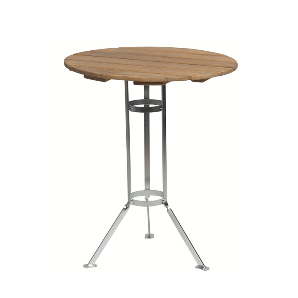 Bryggeri trefotsbord, Teak-varmförzinkat stativ