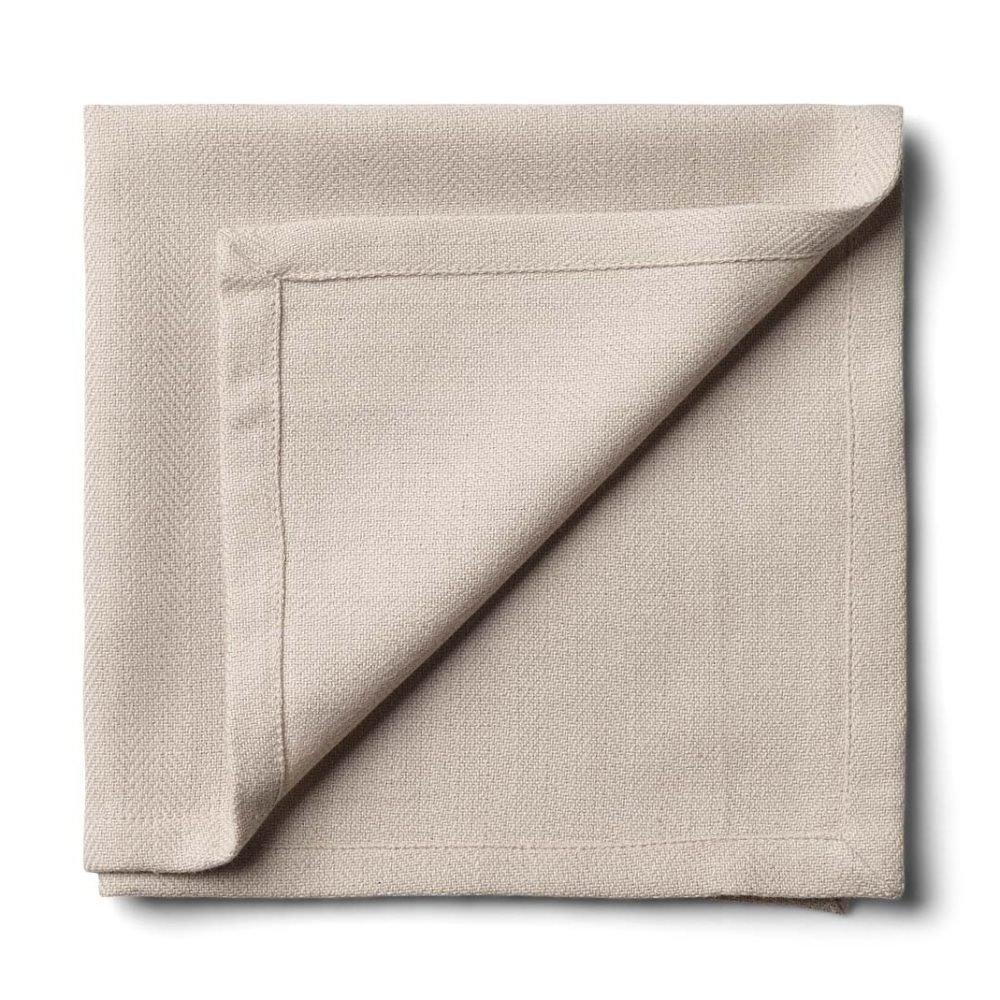Humdakin tygservett 40x40 cm 2-pack, Light stone
