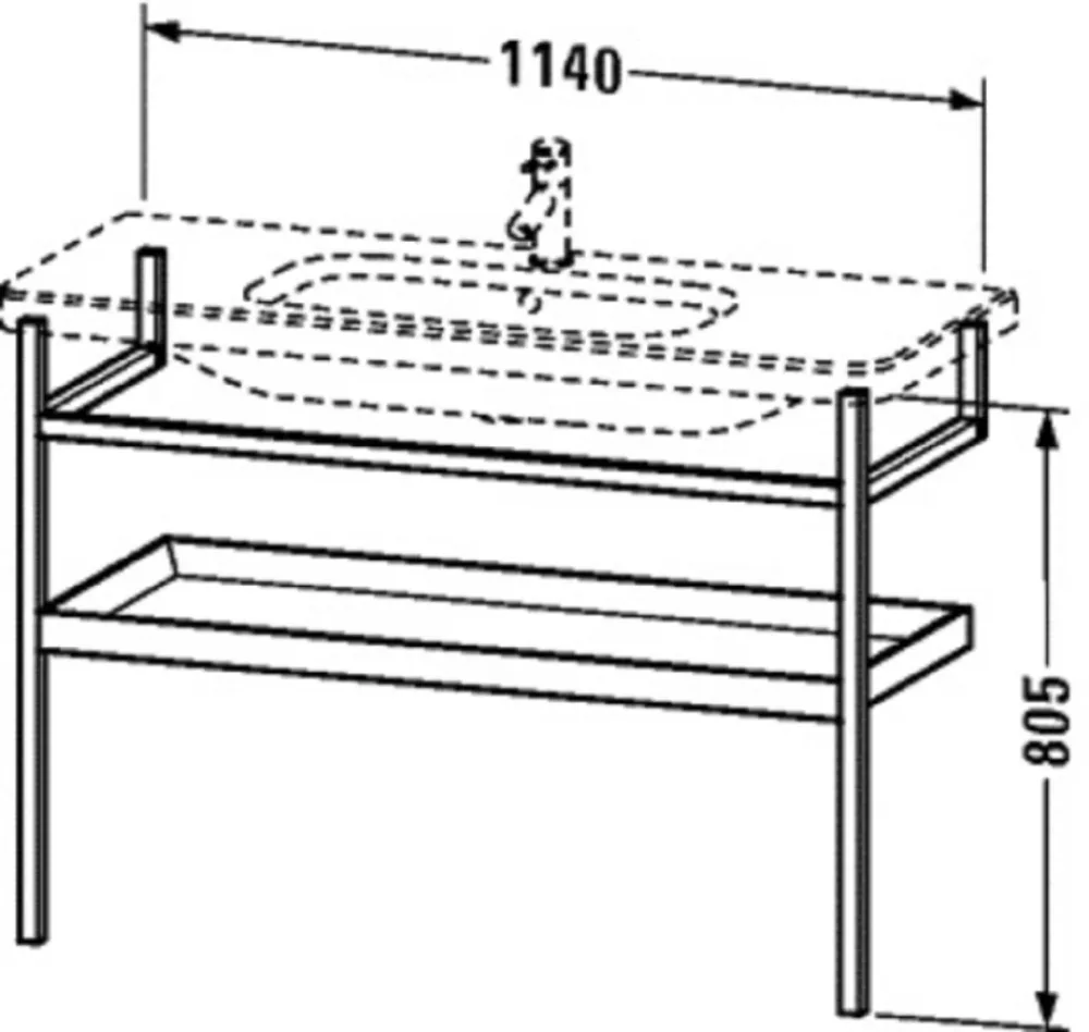 Duravit Durastyle DS988104376 Benställning trä Basalt/Ek